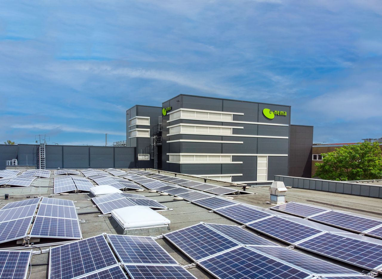 PV-Anlage am Firmensitz der e-nema GmbH