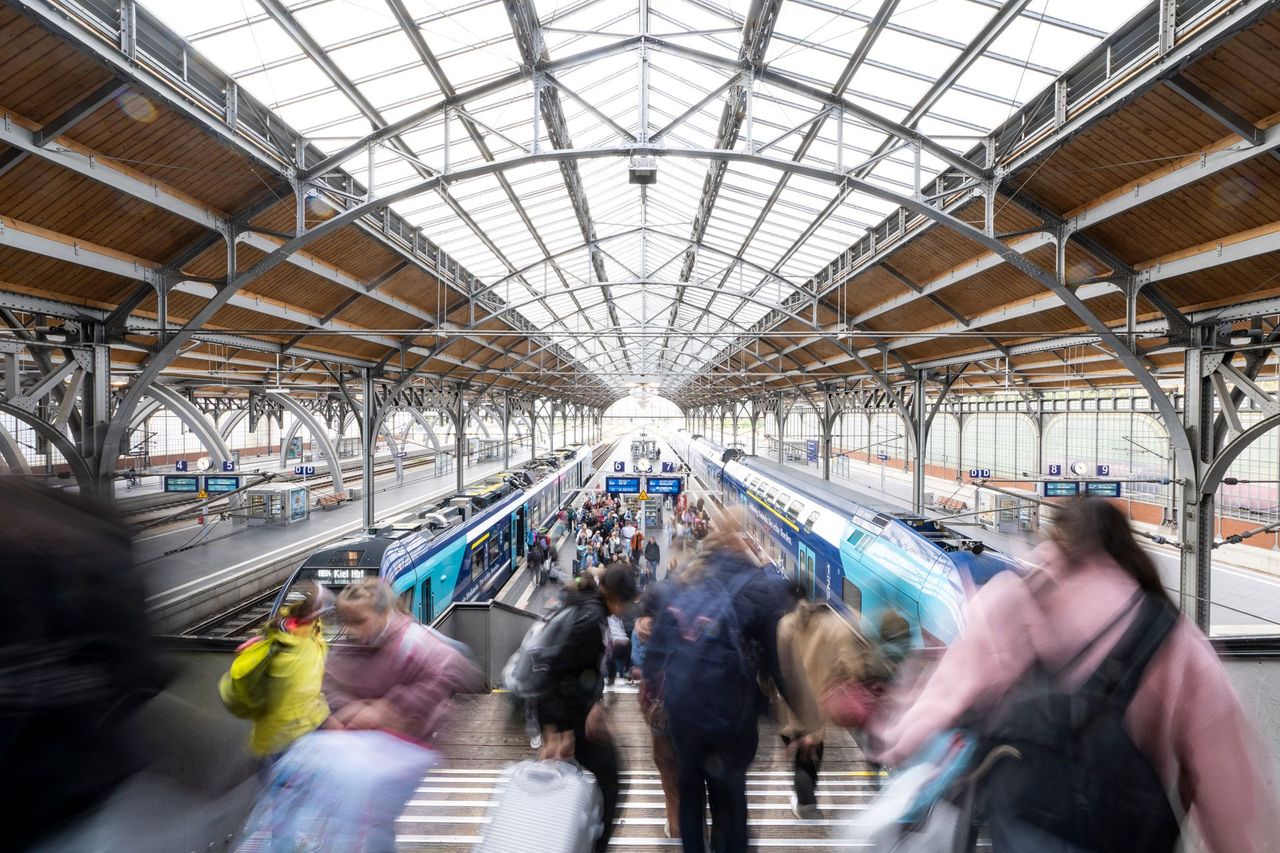 Bahnhofsaufnahme in Betrieb